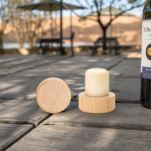 Tapón de Corcho Sintético de Polímero con Parte Superior de Madera de Haya, Reutilizable, Desechable, Personalizado, en Forma de T, Ecológico y Duradero, para Frascos de Vino, al por Mayor - Product Image 2