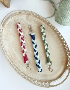 Beautifully Handmade Custom Color Macrame <b>Wristlet</b>, Braided Macrame <b>Wristlet</b>, Customized Keychain <b>Wristlet</b> - Product Image 1