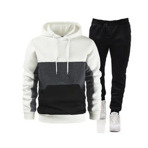 Ropa de calle personalizada, chándales informales, jersey de último diseño, conjuntos de contraste, joggers elásticos, gimnasio, 100%, chándal de invierno de lana - Product Image 4