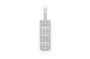 2025 nouveau Design barre verticale pilule GIA certifié véritable diamant pendentif 14K or massif vente chaude pendentif de luxe de haute qualité - Product Image 2