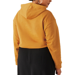 Sweat-shirts d'hiver décontractés pour femmes de haute qualité 400 GSM, imprimés sur mesure, brodés, à capuche, tricotés, épais, fabriqués en usine OEM - Product Image 3