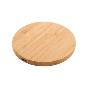 Base di Ricarica in Bambù Tulipa Personalizzata per Gadget USB Promozionali - Product Image 1