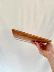 Vaisselle décorative rectangulaire en bois massif véritable naturel, plateau de service à fruits, plateau de service à café, plateau de service à café - Product Image 4