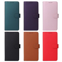 Funda de Teléfono Móvil con Tapa Magnética Plegable de Cuero, con Ranuras para Tarjetas, Material PU+TPU