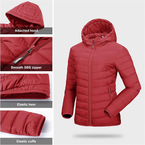 2025 otoño e invierno abrigo largo de cuero con capucha tamaño europeo chaquetas cálidas bombardero chaquetas acolchadas para mujeres - Product Image 4