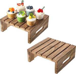 Présentoir à gâteau de luxe fait à la main Plateau à gâteau en bois d'acacia de haute qualité Support à gâteau en bois fait à la main de qualité supérieure - Product Image 5