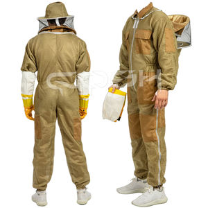 ชุดเลี้ยงผึ้งพร้อมผ้าคลุมหน้าและแขนยาว ป้องกันการถูกต่อย ระบายอากาศได้ดี เหมาะสำหรับการจัดการผึ้ง การเก็บน้ำผึ้ง และการใช้งานในโรงเลี้ยงผึ้ง - Product Image 2