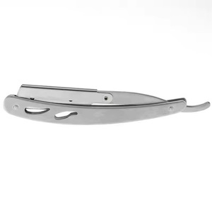 Marque privée professionnelle droite en acier inoxydable Lames de rasoir à rasage simple pour hommes - Product Image 3