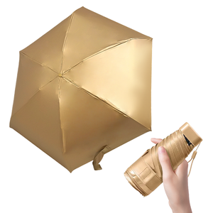 Parapluie à capsule de poche automatique de haute qualité pliable avec logo pour la pluie - Product Image 6