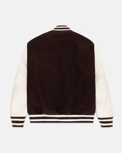 เสื้อแจ็คเก็ตวาร์ซิตี้แบบมีป้ายปักตัวอักษรเชนิลล์ แขนยาว สีสันสดใส ผ้าฟลีซ 100% ผ้าฝ้าย สำหรับผู้ชาย รับผลิตตามแบบ OEM - Product Image 2