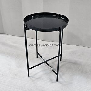 Nordic Black <b>Round</b> Coffee <b>Table</b> Luxury Modern Iron Wire Basket Design with Functional Storage for Contemporary Living Spaces - Product Image 5