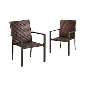 เก้าอี้หวายลาน,เก้าอี้กลางแจ้ง,เก้าอี้รับประทานอาหารลานซ้อนกันได้เก้าอี้มัลติบราวน์ทนต่อสภาพอากาศทั้งหมด - Product Image 3