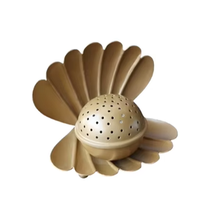 Premium Look Incense Holder Set in Metal Bakhoor Burner in Shell Shape Modern Design For Home Hotel Religious Places - Product Image 1