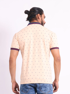 ชุดลำลองของผู้ชายทันสมัยและใส่สบายเสื้อยืดแขนสามส่วนพิมพ์ลายเข้ารูปปกติและผ้าฝ้าย100% สำหรับคอโปโล - Product Image 6