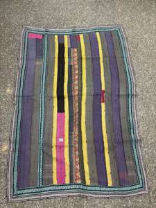 Kantha traditionnel cousu à la main 100% coton fait à la main réversible Kantha durable Vintage fabriqué à la main Boho Chic Kantha - Product Image 6