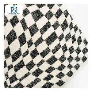 Fashion Style Classical Design Blue Polyester Cotton Jacquard <b>Tweed</b> Yarn Dyed Checked Flannel <b>Fabric</b> for Overcoat - Product Image 4