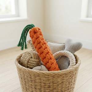 Monli Large Orange <b>Carrot</b> Chew <b>Toy</b> for Pets - Product Image 5