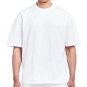 <b>Men's</b> Custom Logo Print Baggy T-<b>Shirt</b> Vintage Round Neck 100% Cotton <b>Satin</b> Anti-Wrinkle Oversized and Plain Design - Product Image 1