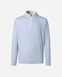 เสื้อสเวตเตอร์ขนแกะสำหรับผู้ชายเสื้อสวมหัวซิปปิดครึ่งคอสำหรับ1/4 2024 - Product Image 6