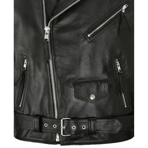 Venta al por mayor de carreras de cuero genuino de los hombres chaqueta de moto transpirable de invierno de protección al aire libre chaqueta deportiva - Product Image 6