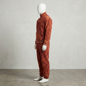 Conjunto Deportivo para Hombre, Sudadera con Cremallera Color Marrón Oxidado, Pantalones Jogger Bordados, Ropa Deportiva Casual, Ropa Deportiva para Fitness - Product Image 3