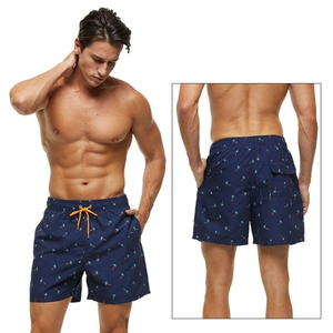 Pantalones de gimnasio atléticos de verano para hombre, pantalones cortos de secado rápido, decoración de malla, traje de baño sólido de cintura media para Surf, correr, actividades en la playa - Product Image 2