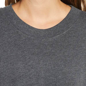 Sweat-shirt tricoté d'hiver pour femme, 100% coton respirant, à épaules tombantes, imprimé sur le devant, personnalisé, marque privée, sur mesure - Product Image 4