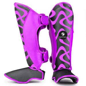 Protège-tibias personnalisé de style nouveau, vente chaude, meilleure qualité, protège-tibias et protège-pieds d'entraînement, cuir véritable, protège-tibias de Muay Thai - Product Image 6