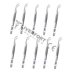 10 Instruments dentaires de qualité supérieure en acier inoxydable de 6 pouces, certifiés CE, pinces à pansements en coton pour usage universitaire, forceps, pinces à épiler, manuels de classe - Product Image 1