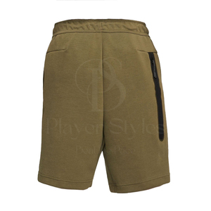 Pantalones Cortos Deportivos Unisex de Cintura Media, Casuales, Antiarrugas, 100% Algodón, Felpa, Transpirables, de Verano, con Logotipo Personalizado, Estilo Francés, con Cordón - Product Image 2