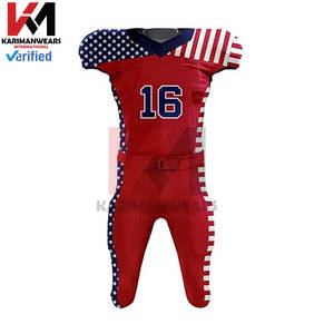 Camisetas de sublimación de uniformes de fútbol americano personalizados con Sarga de aparejos camisetas de fútbol de alta calidad asequibles equipos jóvenes - Product Image 2