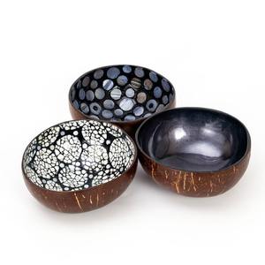 Cuencos lacados de excelente calidad de artesanos vietnamitas, cuencos de cáscara de coco lacados, cuenco de coco lacado hecho a mano - Product Image 4