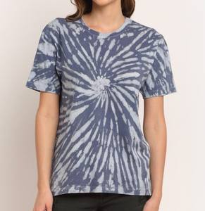 Nueva llegada de alta calidad de estilo callejero personalizado para mujer Tie Dye camiseta Slim Fit Premium algodón Logo a pedido hecho en La India - Product Image 1