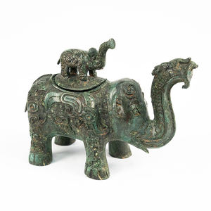 Contenitore per <span class=keywords><strong>Vino</strong></span> in Bronzo a Forma <span class=keywords><strong>di</strong></span> Elefante, Stile Antico, Artigianale, Ornamento <span class=keywords><strong>di</strong></span> Lusso per Casa e Ufficio - Product Image 3