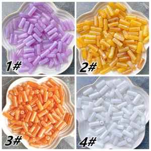 Perles en résine en vrac Perles en résine irrégulière avec trous Bracelet à bricoler soi-même Collier Accessoires - Product Image 2