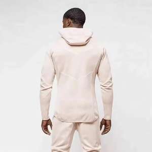 Nouveau Design Tech Fleece Zipper Survêtement à Capuche pour Hommes Deux Pièces Fitness Training Suit for Autumn Wear-Hot Supplier - Product Image 2