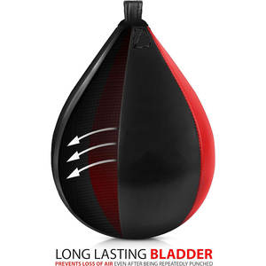 Custom High Quality Eco-Friendly Durable Boxing Speed Bag Genuine Leather Reinforced Stitching for Long-Lasting Training - Product Image 3