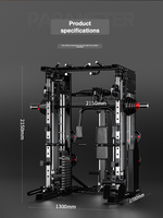 Machine Smith : Équipement d'entraînement complet pour la maison, ensemble multifonctionnel pour squats, développés couchés et barres de musculation
