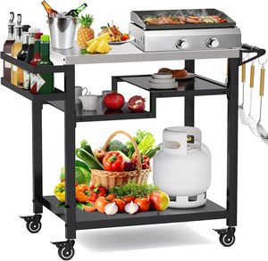 Table de barbecue portable multifonctionnelle moderne en métal antirouille avec crochets pour le <span class=keywords><strong>camping</strong></span> en plein air - Product Image 3