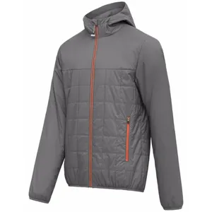 Veste matelassée d'hiver Outland pour hommes Logo personnalisé Manteau isolé léger à bulles en nylon Manteau chaud en gros - Product Image 1
