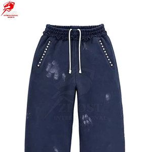 Pantalones de Moda Urbana con Lavado Ácido, Pierna Ancha, Diseño Personalizado, Servicios OEM en Venta - Product Image 2