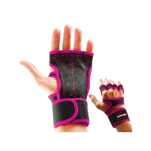 Venta caliente Protección completa de La Palma Fitness Logotipo personalizado Guantes Palma Silicona Soporte de muñeca Gimnasio Fitness Guantes de levantamiento de pesas - Product Image 5
