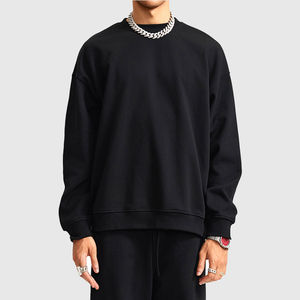 Sudaderas de cuello redondo Vintage de peso pesado Unisex, diseño de hombro caído de alta calidad para hombres y mujeres en invierno, sudaderas con capucha de marca personalizada - Product Image 2