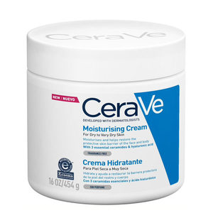 Crema Hidratante CeraVe, Fórmula Rica en Hidratación para Piel Seca con Complejo de Ceramida y Ácido Hialurónico - Product Image 1