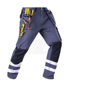 Pantalones de Seguridad de Alta Visibilidad con Logotipo Personalizado, MOQ Bajo, ANSI Clase 2, Impermeables, con LED Intermitente, Servicio Personalizado OEM - Product Image 1
