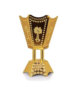 New Brass Metal Bakhoor Holder Incense Holders burner Stand with Hanging for Fragrance in Home Decorative on <b>Eid</b> Mubarak - Product Image 1