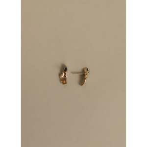 Vintage Heart Shaped Blue Sapphire and Pear Diamond <b>Earrings</b> - Product Image 2