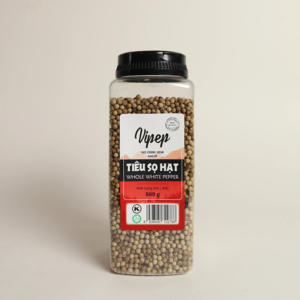 Precio de fábrica Pimienta blanca entera seca Picante Certificado completo ISO HALAL HACCP Vietnam Viet Pepper 500g Botella - Product Image 3