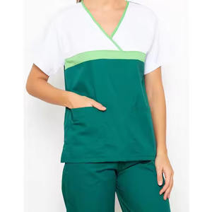 Nuevo Unisex Enfermería Doctor Odontología Pet Hospital Scrubs Uniformes Custom Spandex 2 piezas Jogger Personal médico femenino - Product Image 4