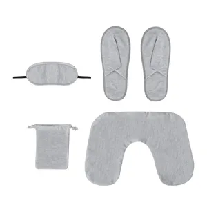 Set de Viaje Ecológico Soppe de RPET, Accesorios Sostenibles para Comodidad en Movimiento - Product Image 1